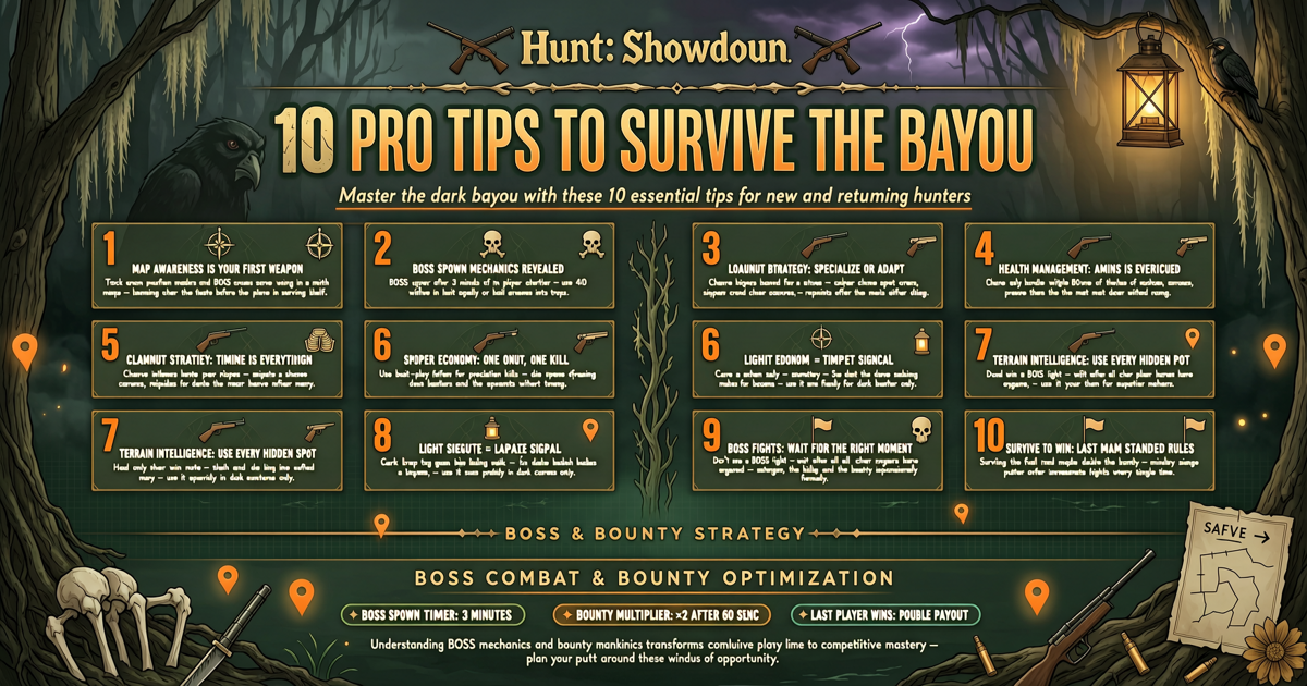 10 Pro Tips to Survive the Bayou and Claim Bounties in Hunt: Showdown